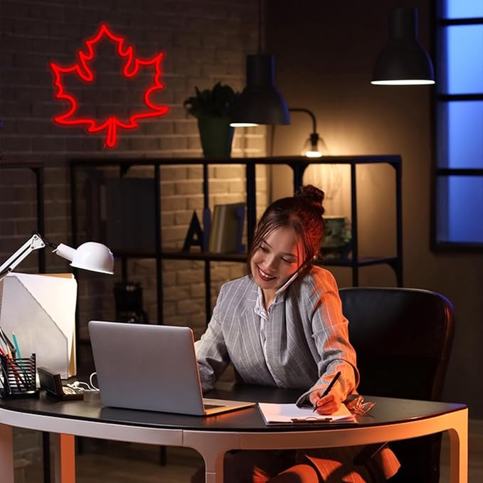 Maple Leaf Neon Sign LED Neon Red Leaf Light - Image 6