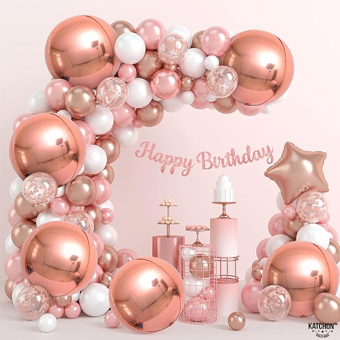 KatchOn, Giant Rose Gold Balloons - Image 6