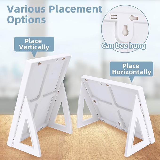 Magnetic Dry Erase Board White Board, 8.3'' x 5.8'', Small Stand-Up or Hangable - Image 5