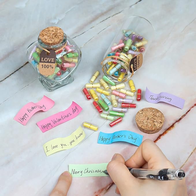 Capsule Letters Message in a Bottle, Lovely Notes Couples Gifts, Birthday - Image 2