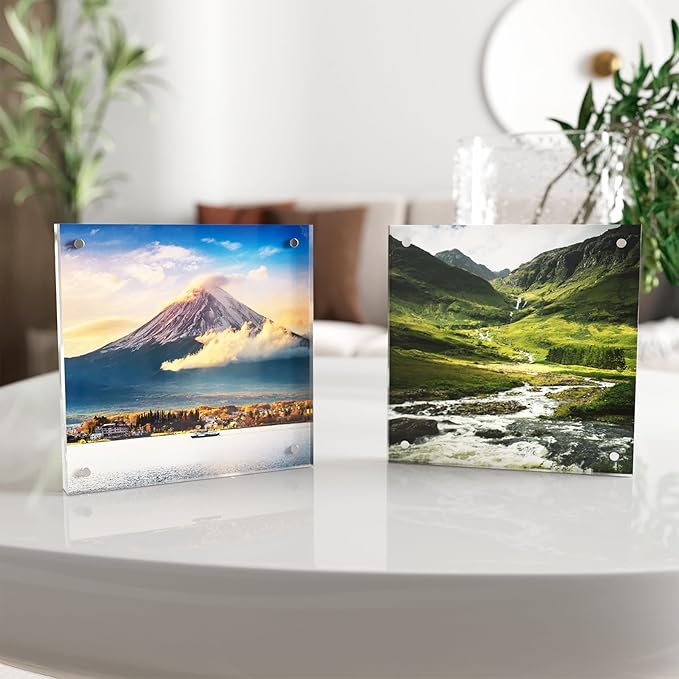 5x5 Acrylic Picture Frame 5 Pack, Desktop Display Decor Gift - Image 4