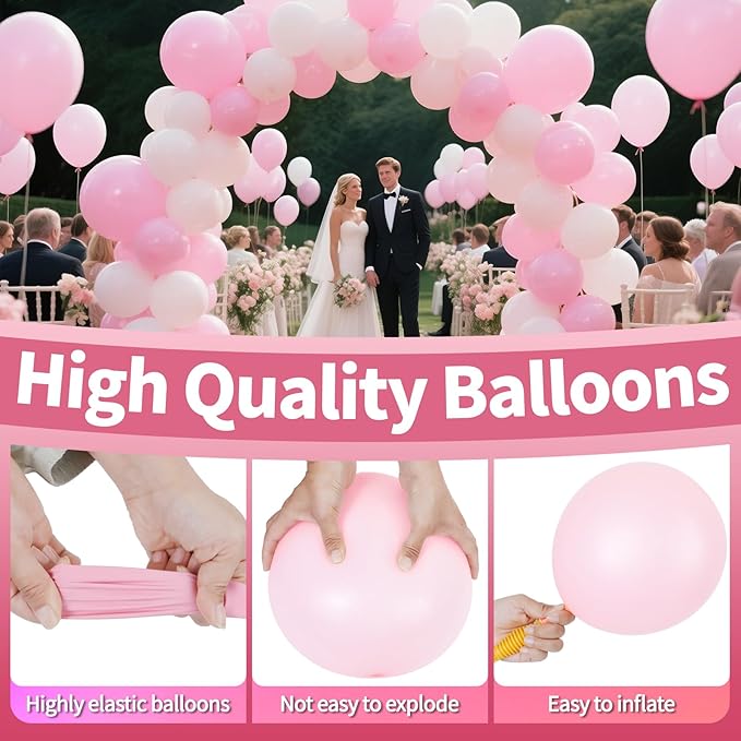 KAWKALSH Light Pink Balloon 12 Inch - Image 3