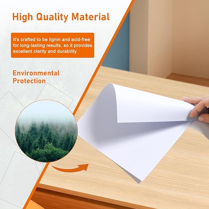 28 Sheets White Cardstock 8.5 x 11 Certificate Paper, 92lb Heavyweight Printer - Image 5
