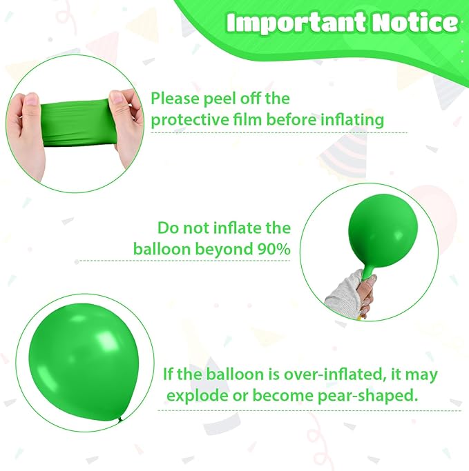 Brown and Green Balloons, 12 Inch Coffee Brown Emerald Dark Metallic Green - Image 3
