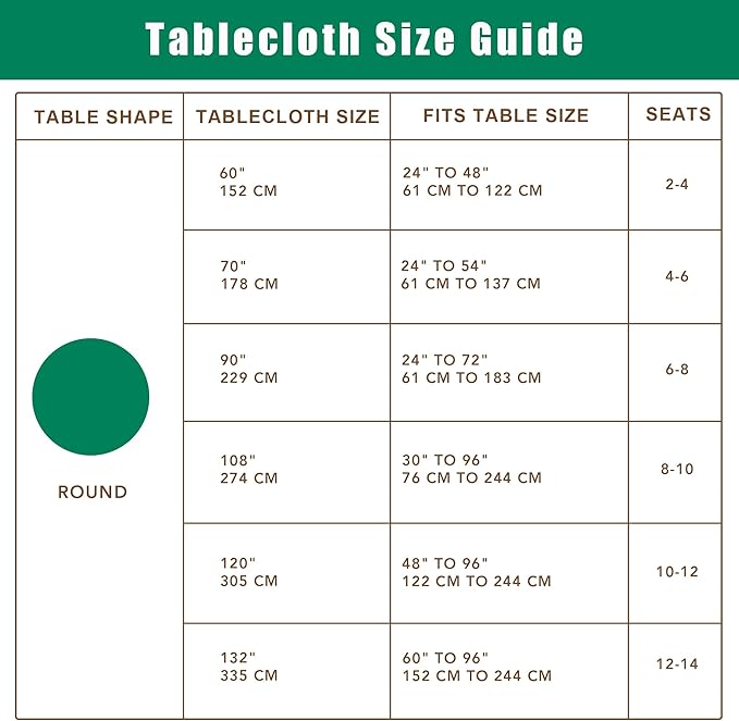 Biscaynebay Textured Fabric Round Tablecloths 70" - Image 3