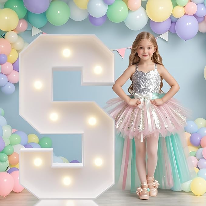 JoyMuse Marquee Letters 3 Feet Tall, Light Up Letters 3FT by Unknown
