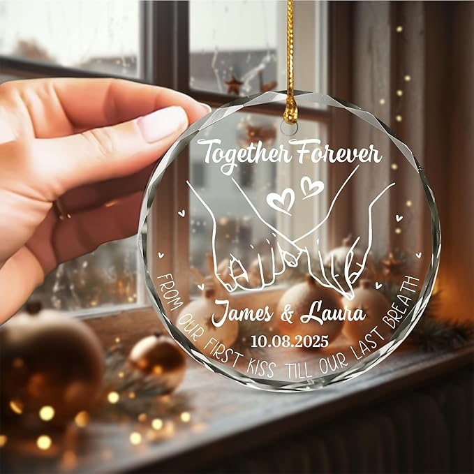 Personalized The Year We Became Mr & Mrs Christmas Ornament - Image 5