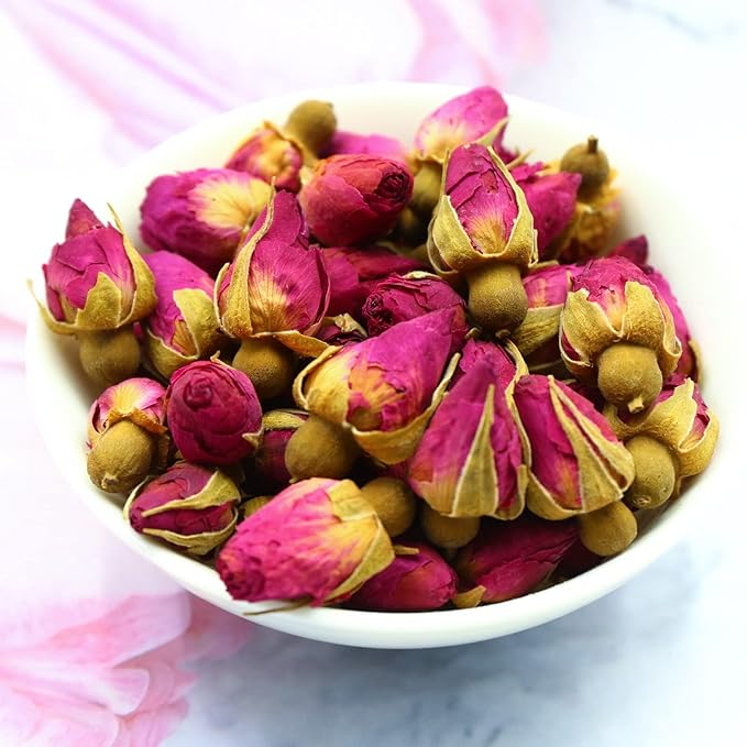 FullChea - 100% Pure Natural Dried Rose Buds - 4oz/114g - Premium Food-grade - Image 2
