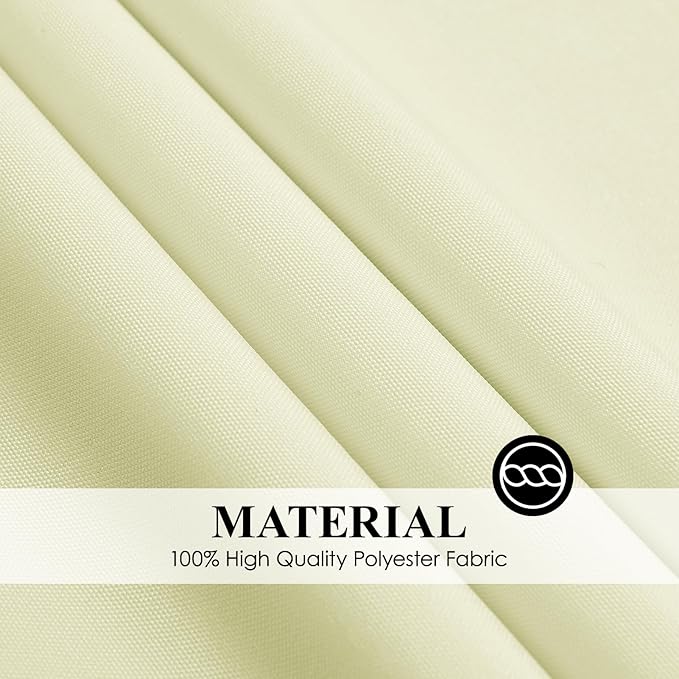 Round Tablecloth 120 Inch Tablecloth 6 Pack Ivory Table Cloths Washable - Image 5