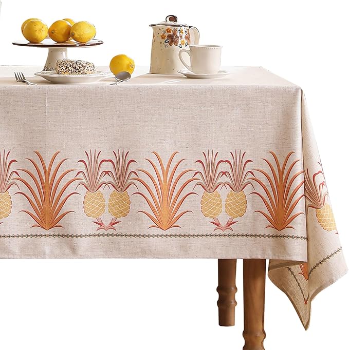 patdrea Designer Linen Long Tablecloth by Welcometopatdrea