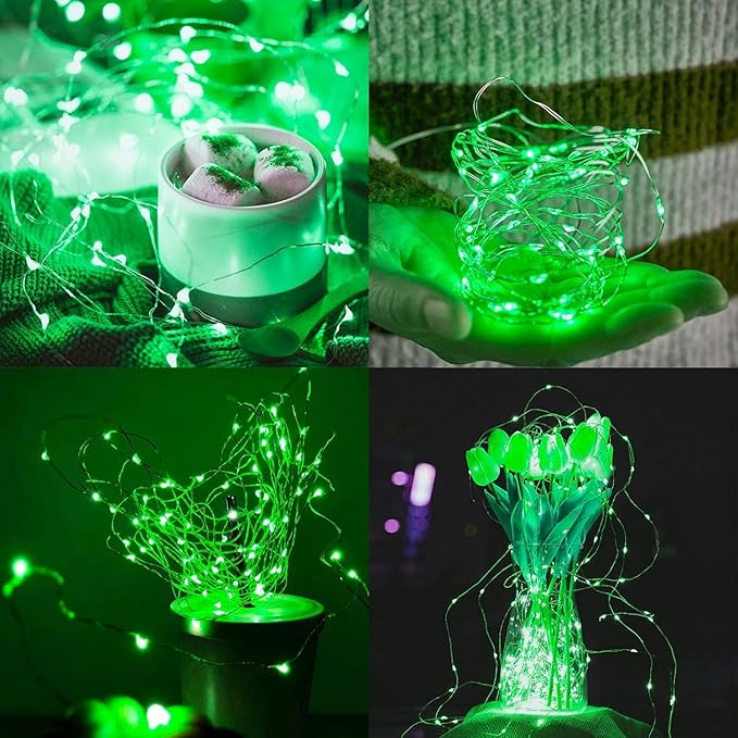 St.Patrick's Day Fairy String Lights, 8.2Ft 50 LED Fairy Lights - Image 7