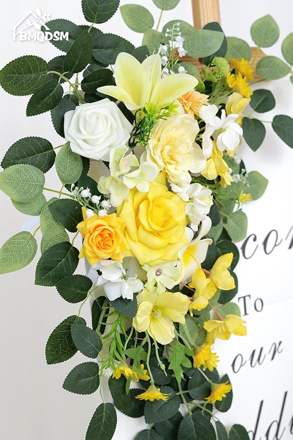 Pack of 2 Faux Flowers, Wedding Arch Flowers, Wisteria Hanging Flowers - Image 3