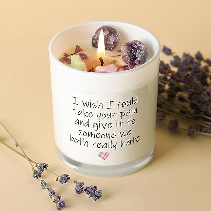 Get Well Candle with Healing Crystals - Image 4
