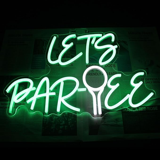 Let's Par Tee Neon Sign for Wall Decor - Image 5