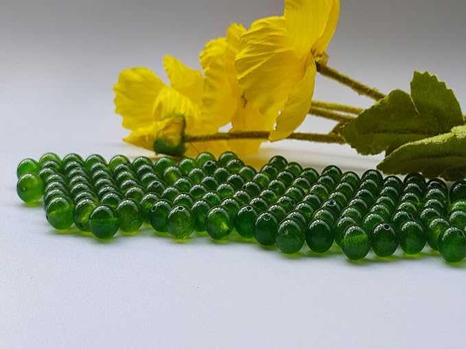 Stone Beads 8mm 100pcs Green Chalcedony Beads Round Loose Gemstones Beads - Image 5