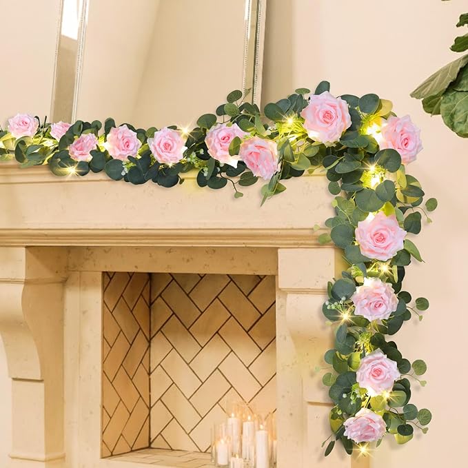 MACTING 4 Pack 26.4FT Eucalyptus Garland - Image 5