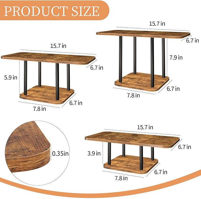 Cupcake Stand for 50 Cupcakes Wooden Dessert Table Display Set Rustic Dessert - Image 3