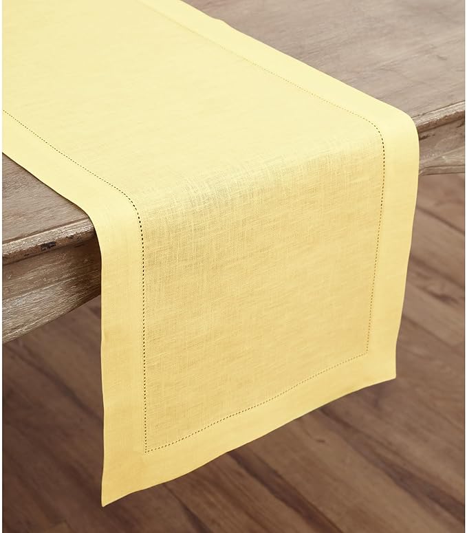 Solino Home Linen Table Runner 90 Inches Long - Image 2