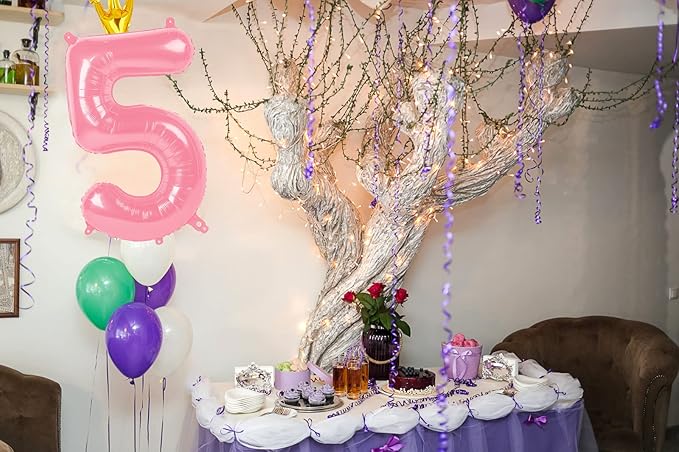 40 Inch Pink Number Balloon 0-9 - Image 6