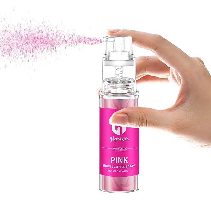 Pink Edible Glitter Spray - 10g Edible Pink Glitter - Image 5