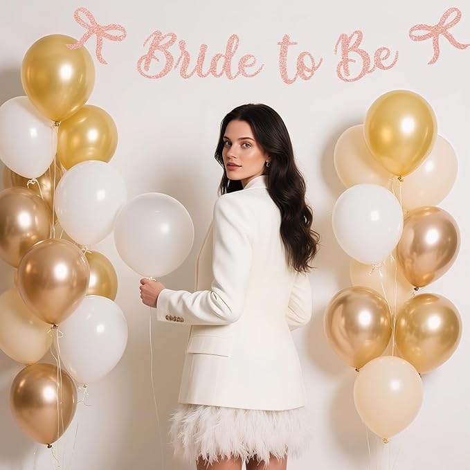 Bride to Be Banner, Rose Gold Bride to Be - Image 7