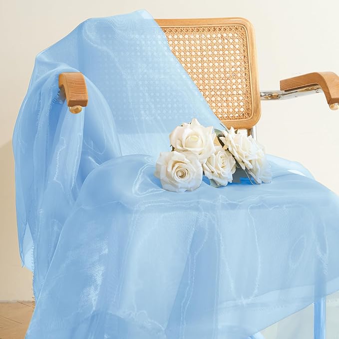 P Pothuiny Sheer Organza Fabric by The Yard, 10 Yards x 60 Inch Wide Bridal - Image 6