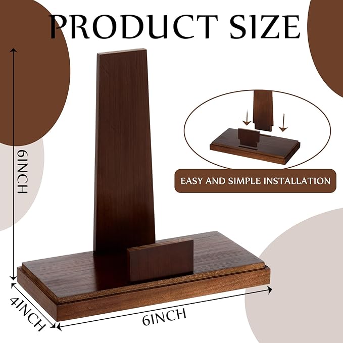Weysat 6 Inch Wooden Stand for Display Plate Postcard Picture Book Display Stand - Image 2
