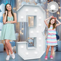 4FT Marquee Light Up Numbers by Teebloom