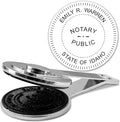 MaxMark Insert Only for Notary Seal Round Desk Embosser for Idaho State by Maxmark