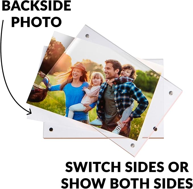 SimbaLux Magnetic Acrylic Picture Photo Frame 8x10 inches 24mm Thick - Image 6