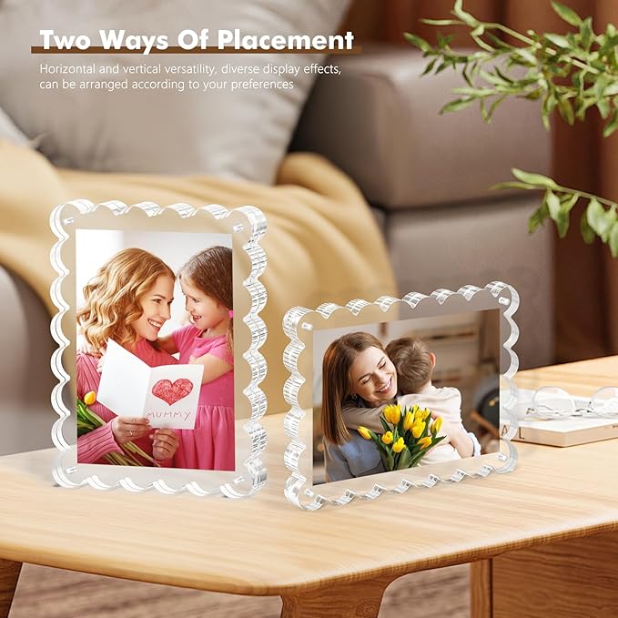 3Pack Magnetic Acrylic Picture Frames 5×7 Inch - Image 4