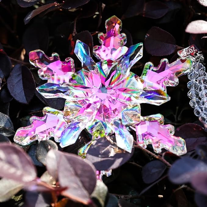 2024 Christmas Ornament Crystal Snowflake Ornaments Annual Edition Christmas - Image 2