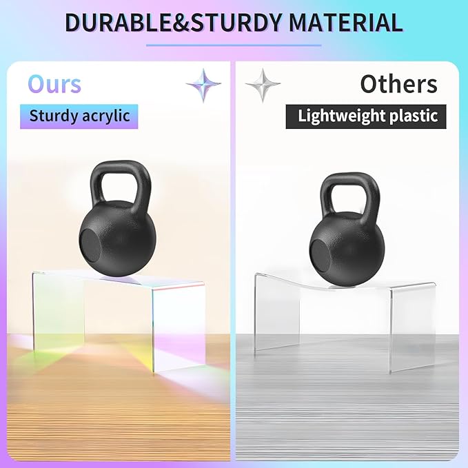 Iridescent Acrylic Display Risers - Image 5