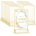 EHWINE 14 Pack 5×7 Clear Acrylic Sign Holder by EHWINE