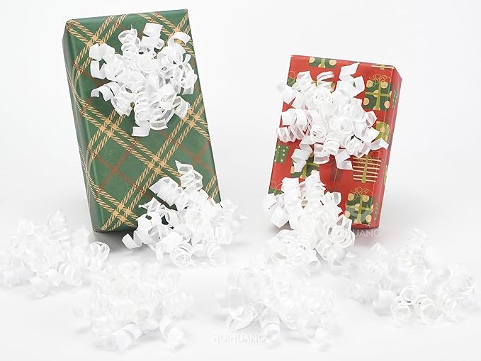 HUIHUANG White Bows for Gift Wrapping Christmas Gift Bows 5 inch x 8 Counts by HUIHUANG