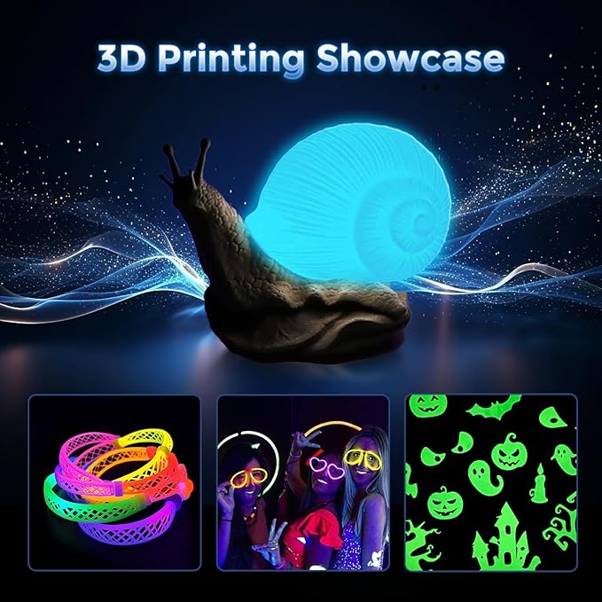 FLASHFORGE Rapid PLA Filament 1.75mm Luminous Blue, 500mm/s High Speed Printing - Image 6