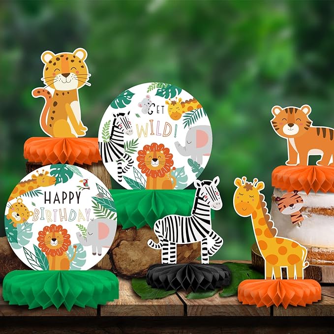 Safari Birthday Decorations Table Centerpiece - Image 5