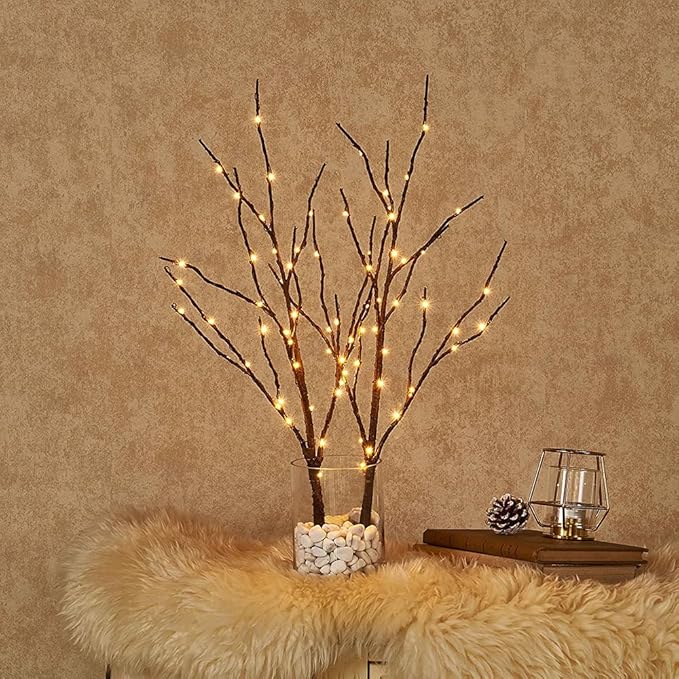 Hairui Twig Branches with Fairy LED Lights 18IN 70LED Battery Operated Lighted - Image 8