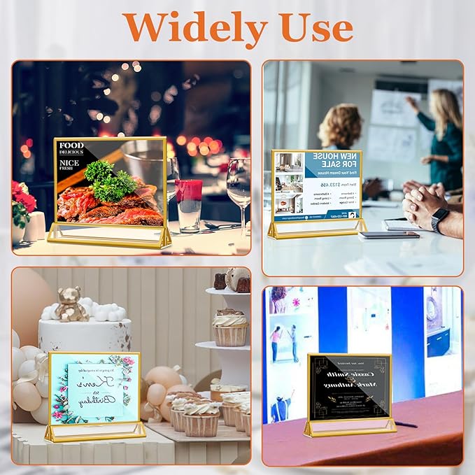 8 Pack Acrylic Sign Holders - Image 7