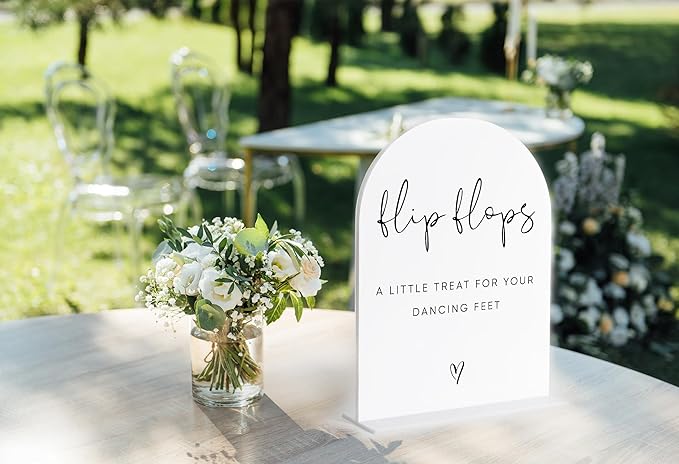 Wedding Flip Flops for Guests Sign, Wedding Dance Floor Props, Bridal Shower - Image 4