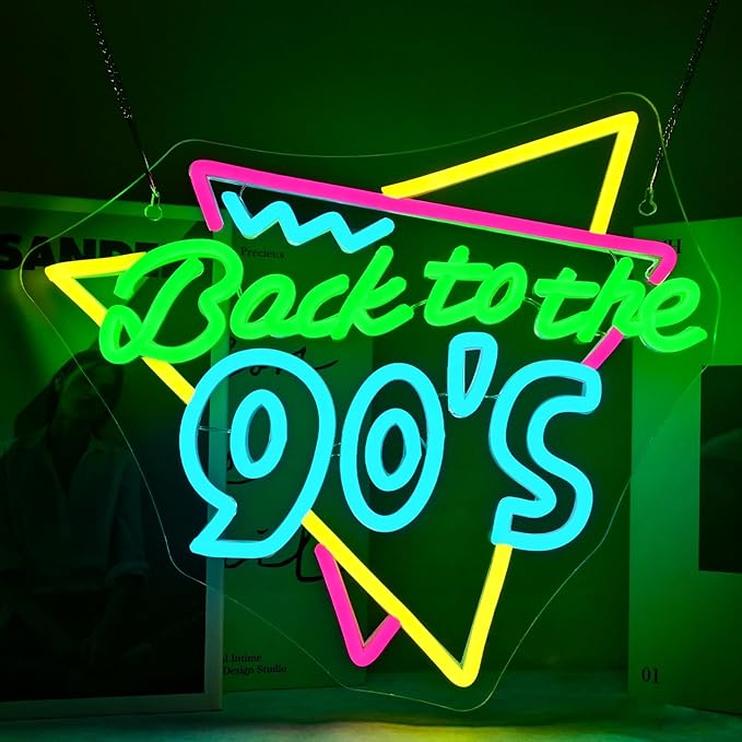 Back To The 90'S Neon Sign by Wanxing