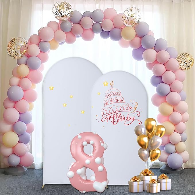 Wedding Arch Backdrop Stand Set of 3, Metal Arch Backdrop Stand - Image 3