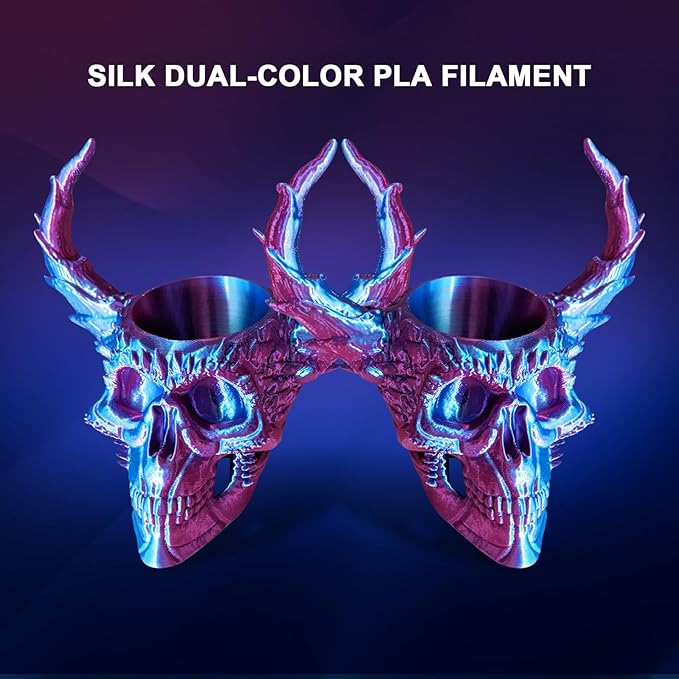 YOUSU Silk PLA Filament 1.75mm, 3D Printer Filament Dual Color Coextrusion - Image 3