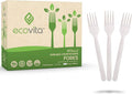 100% Compostable Forks by Ecovita