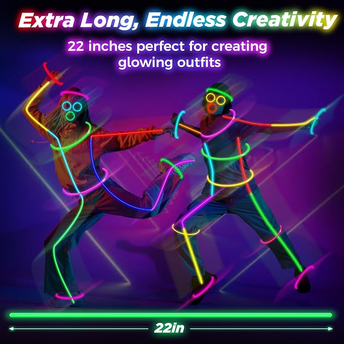 100Pcs Glow Sticks - Image 2