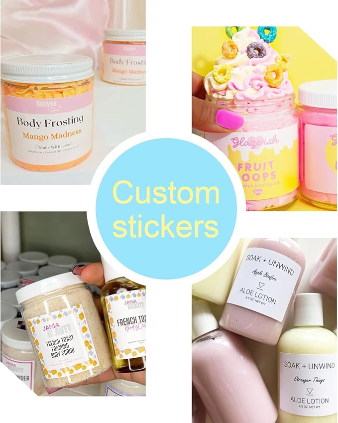 100-500 Custom Stickers Personalized Labels, Customized - Image 4
