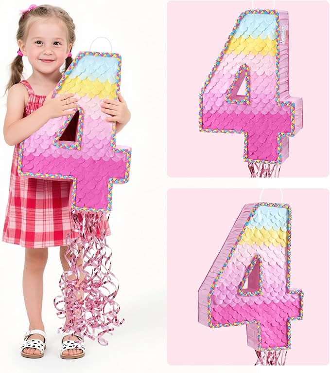WERNNSAI Pink Sweet Four Pinata - Image 5