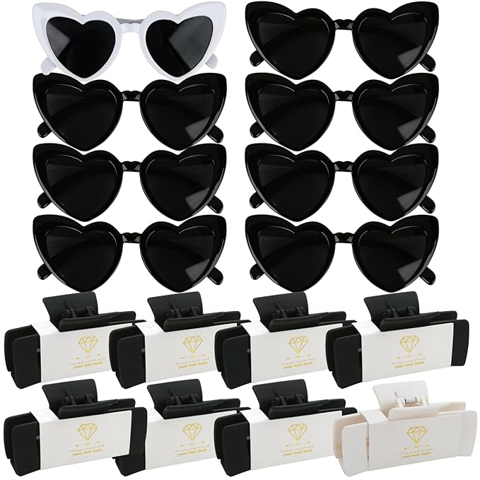 16pcs Bridesmaid Proposal Gifts 4.1inch square Matte Bachelorette Claw Clips by Ciulaiy