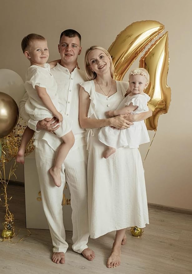 40 Inch Gold 4 Balloon for four Birthday, Glod Mylar Foil 4 Number Balloon - Image 3