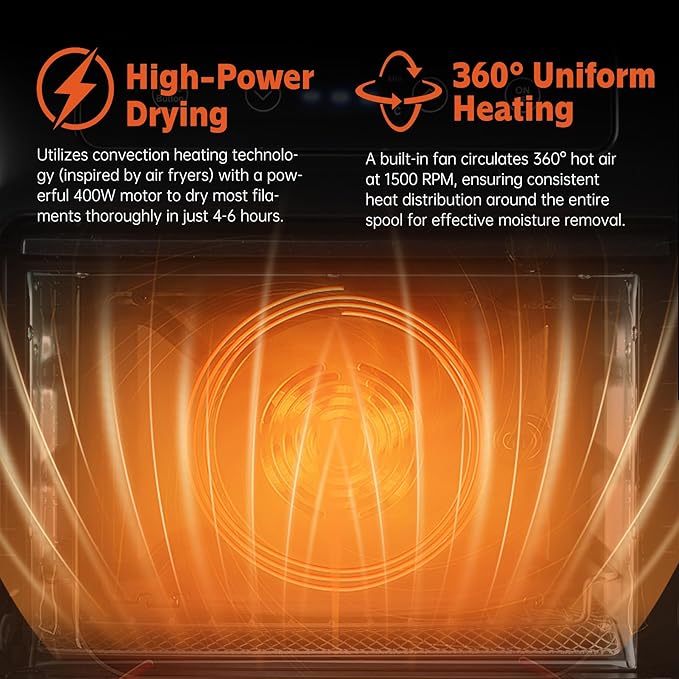 3D Printing Filament Electric Dryer Box, Priline 3D Filament Heating Chambers - Image 3